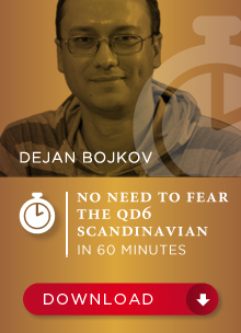 No need to fear the Qd6 Scandinavian