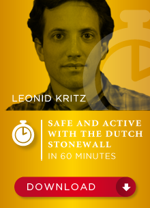 Sicher und aktiv mit dem Holländischen Stonewall