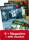 ChessBase Magazin Jahres-Abonnement - 40 Euro Prämie für neue Abonnenten!**