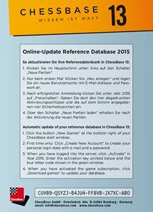image of product: Actualización por Internet de la base de datos de referencia 2015