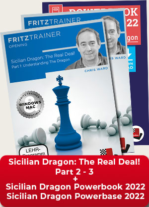 image of product: Sicilian Dragon: The Real Deal! Part 2 and 3 + Sicilian Dragon Powerbook & Powerbase 2022