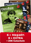 ChessBase Magazine annual subscription plus EXTRA + 20 Euro ChessBase Voucher