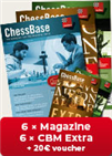 ChessBase Magazine annual subscription plus EXTRA + 20 Euro ChessBase Voucher