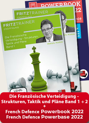 image of product: Die Französische Verteidigung - Strukturen, Taktik und Pläne Band 1 & 2 plus Powerbook/base