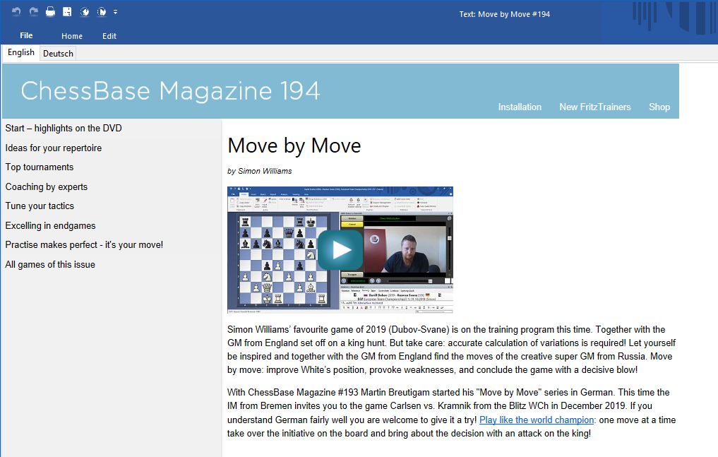 Chessbase Magazine №194: The Magazine for Professional Chess (SDVL) FREE  Download