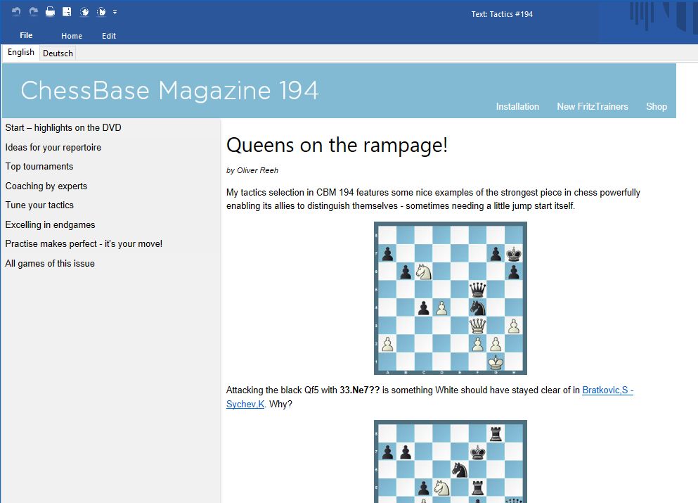 Chessbase Magazine №194: The Magazine for Professional Chess (SDVL) FREE  Download