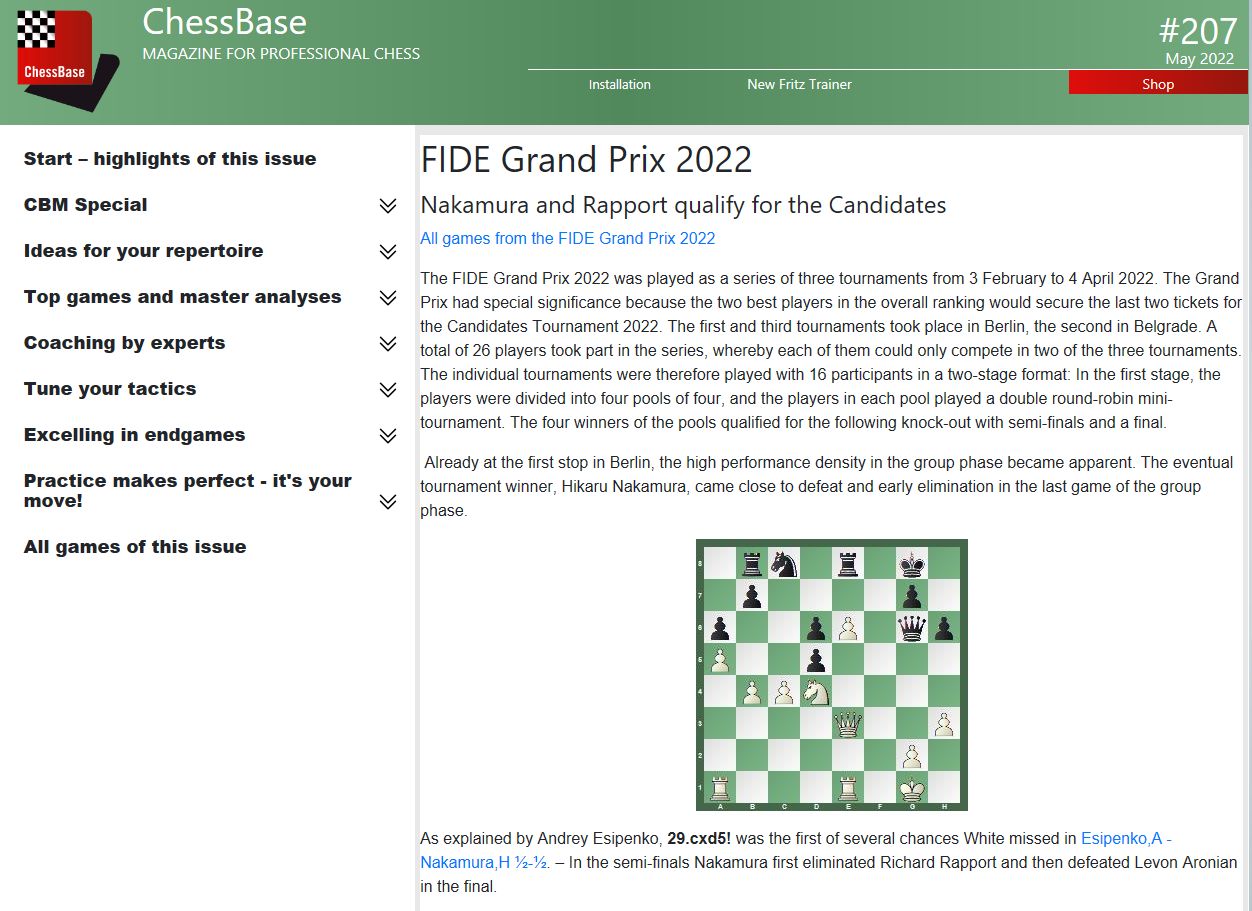 Third Leg of FIDE Grand Prix Starts in Berlin