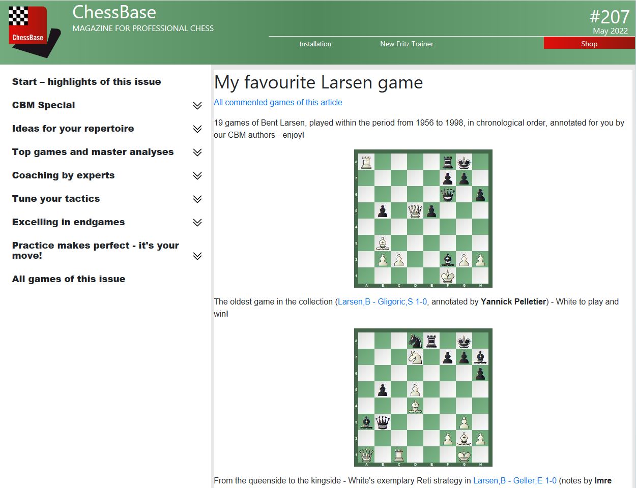 ChessBase's powerful games replayer for *Free*