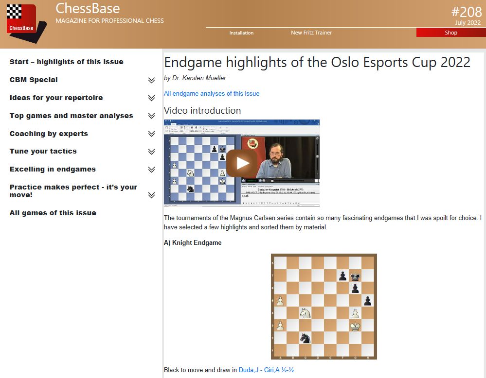 ChessBase magazine 208 - scacchi