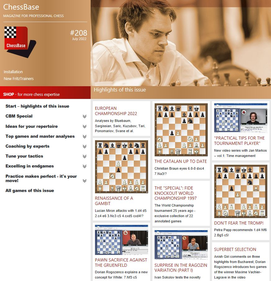 ChessBase Magazine 208 - DVD