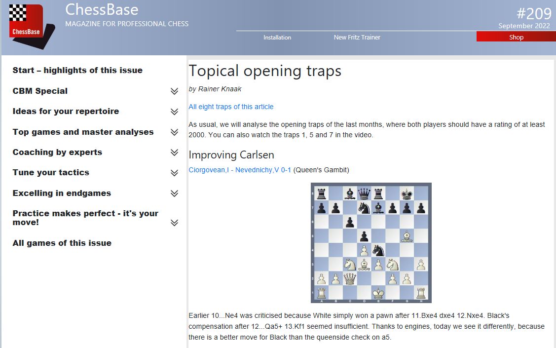 ChessBase Magazine 209