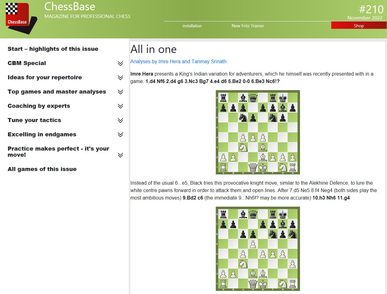 ChessBase Magazine 210 (DVD + print) - Schachversand Niggemann