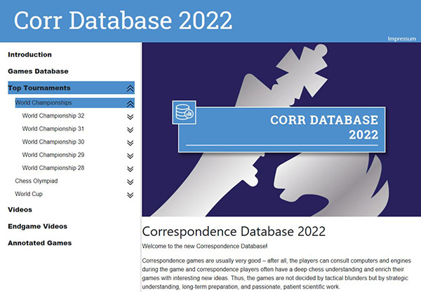 ChessBase Corr Database 2022 (DIGITAL DOWNLOAD)