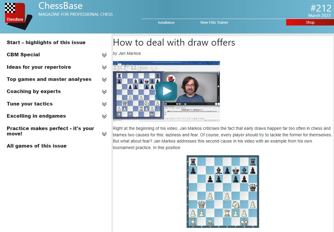 Chessbase Magazine 212