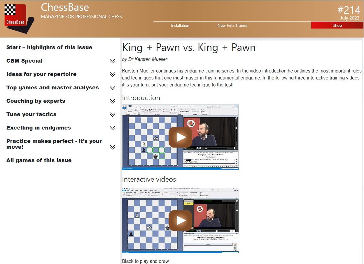 ChessBase Magazine 207 (DVD + print) - Schachversand Niggemann