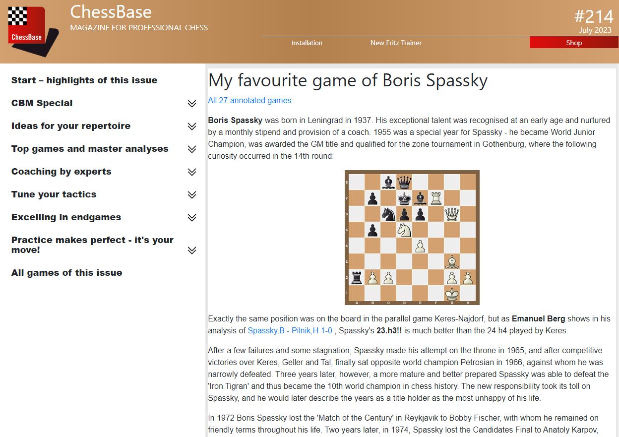 ChessBase Magazine 206