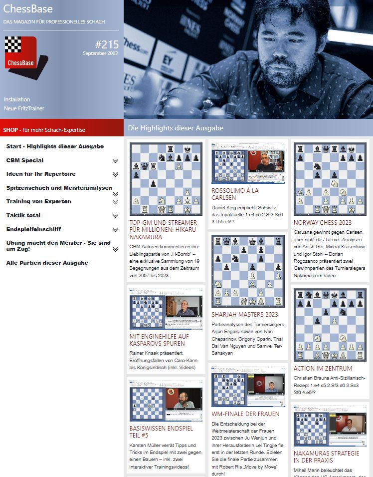Schachcomputer, Schachfiguren, Schachbretter, Schachuhren, Schachbücher,  ChessBase