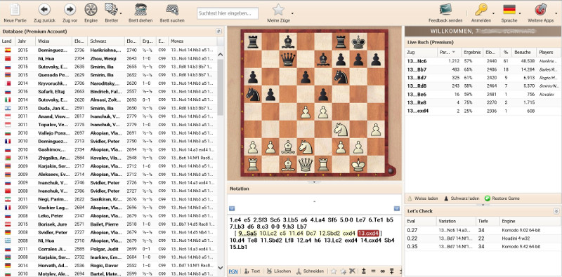 Chessbase 17 - Online Database with 8 million games 