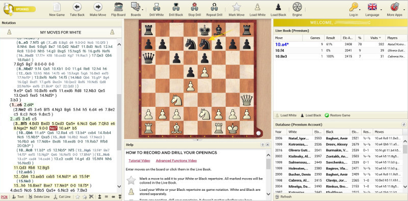 CHESSBASE 17 - Internet Chess Club